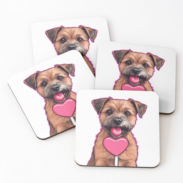 Item preview, Valentine's Day Border Terrier Love designed and sold by GoodyPaws.