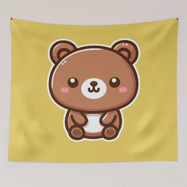 Item preview, Kawaii Cute Brown Bear 1 | Pets and Animals for Men and Women t-shirt designed and sold by panchiTWO.