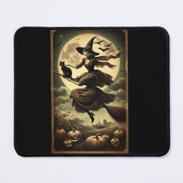 Item preview, Witch on a Broomstick with a Cat designed and sold by KolinBoy.