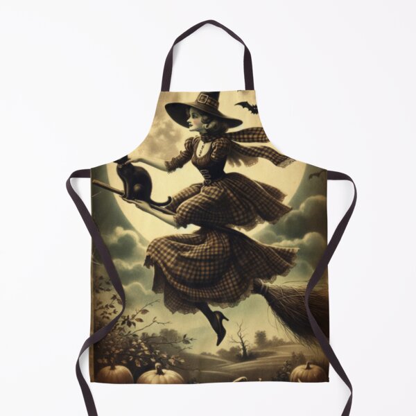 Item preview, Witch on a Broomstick with a Cat designed and sold by KolinBoy.