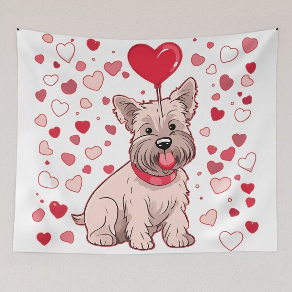 Item preview, Valentine's Day Cesky Terrier Love designed and sold by GoodyPaws.