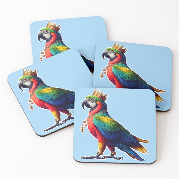 Item preview, Regal Parrot | Vibrant Royal Bird Illustration designed and sold by CritterManiaUK.