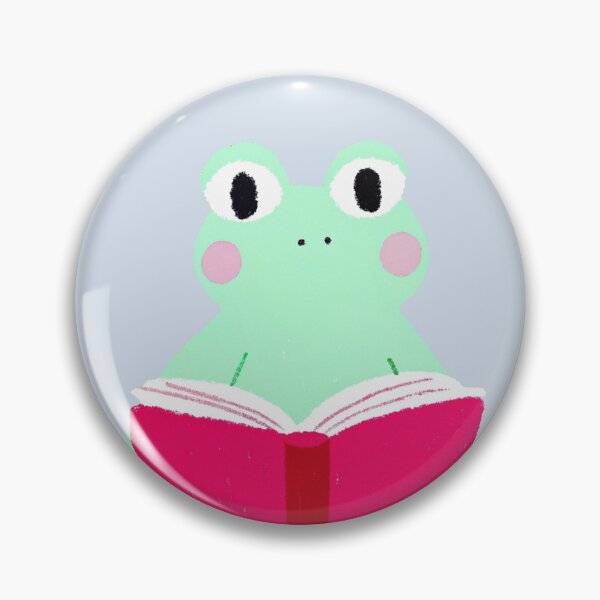 Item preview, Sweet Frog Reading a Pink Book designed and sold by DreamyMile.