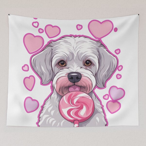 Item preview, Valentine's Day Dandie Dinmont Terrier Love designed and sold by GoodyPaws.