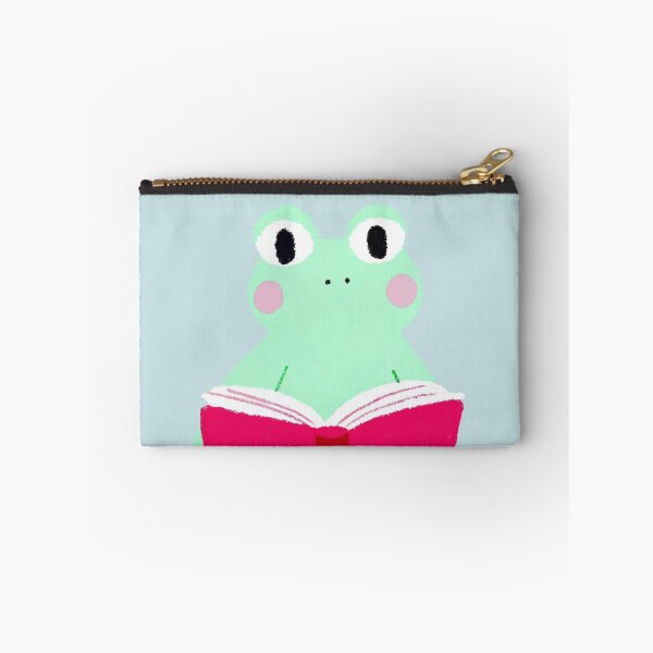 Item preview, Sweet Frog Reading a Pink Book designed and sold by DreamyMile.