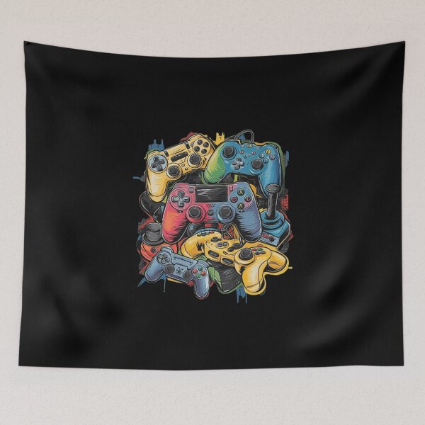 Item preview, Colorful Gaming Controllers Design for Gamers designed and sold by love3617.