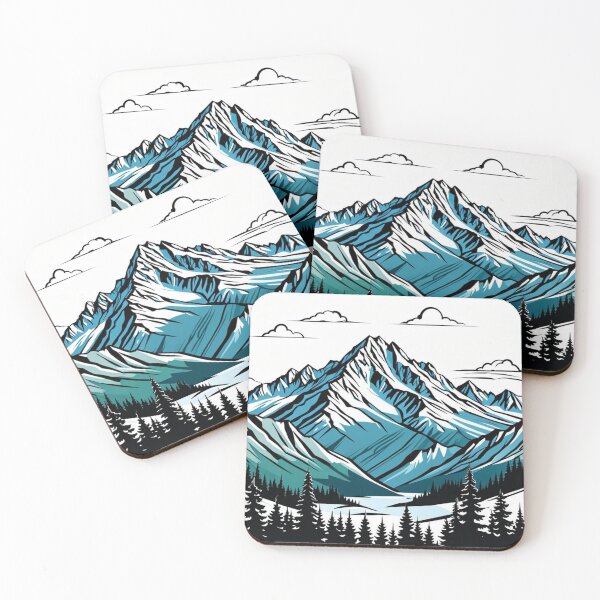Item preview, PNW Mountain Outline Graphic designed and sold by Catherine Harrison.