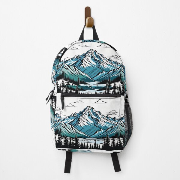 Item preview, PNW Mountain Outline Graphic designed and sold by Catherine Harrison.
