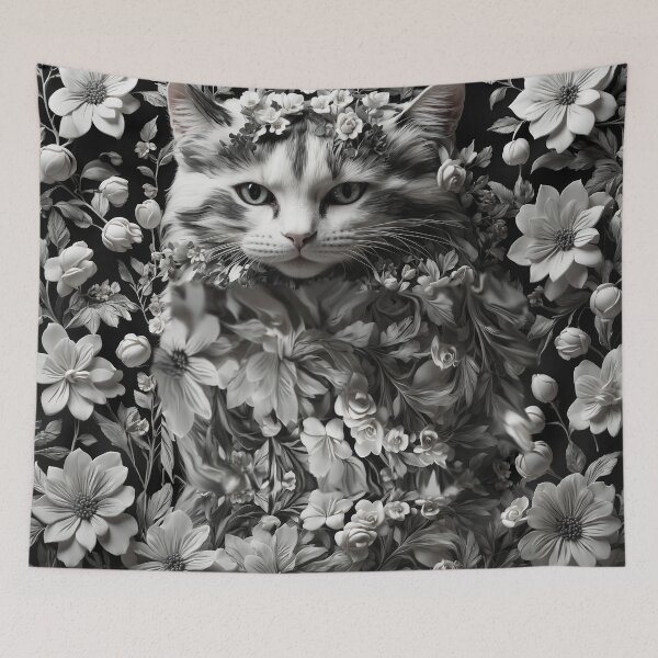 Item preview, Flower-Powered Kitty designed and sold by Sadia  Jannat.