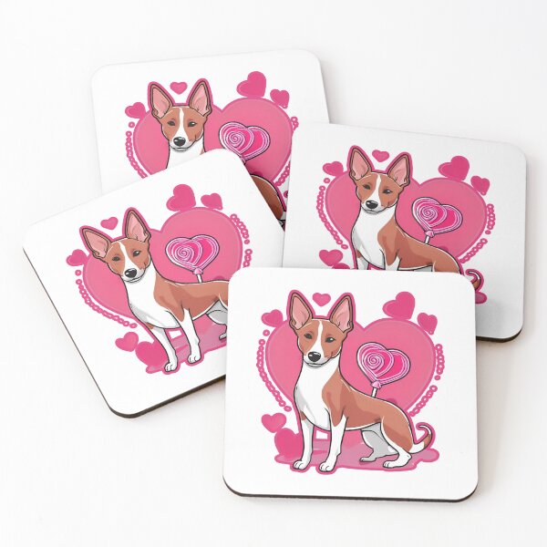 Item preview, Valentine's Day Basenji Love designed and sold by GoodyPaws.