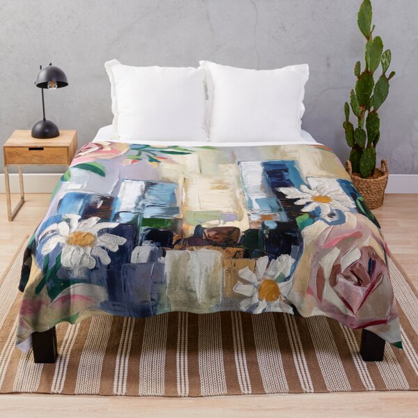 Item preview, Modern Romanticism Floral Painting in Soft Pastel Color designed and sold by Tamas Das.