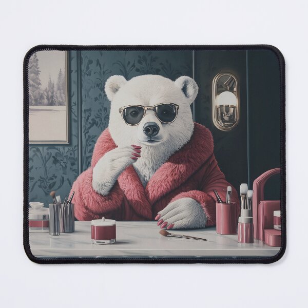 Item preview, Lady Bear In A Manicure Salon designed and sold by QuietKingdom.