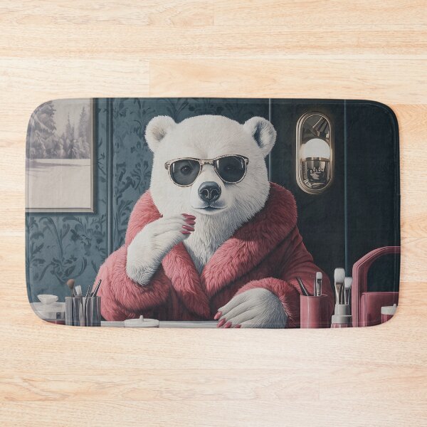 Item preview, Lady Bear In A Manicure Salon designed and sold by QuietKingdom.