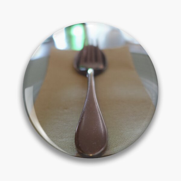 Item preview, Elegant Table Setting - Minimalist Fork and Napkin on Plate designed and sold by zenjiinspired.