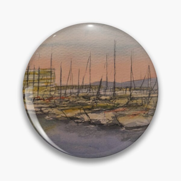 Artikelvorschau, Sonnenaufgang am Breakwater Marina Townsville - Aquarell entworfen und verkauft von Paul Gilbert.