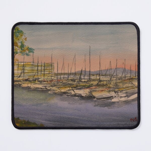 Item preview, Sunrise at Breakwater Marina Townsville - Watercolour designed and sold by Paul Gilbert.