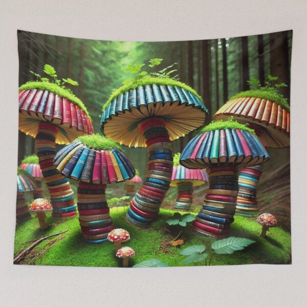 Item preview, Magic Mushrooms - Art of Books designed and sold by Eric Nagel.