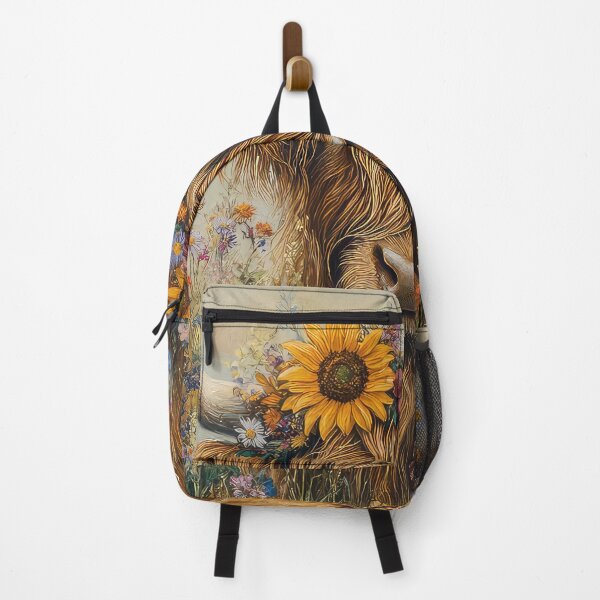 Item preview, Highland Cow Floral designed and sold by thewandswant.