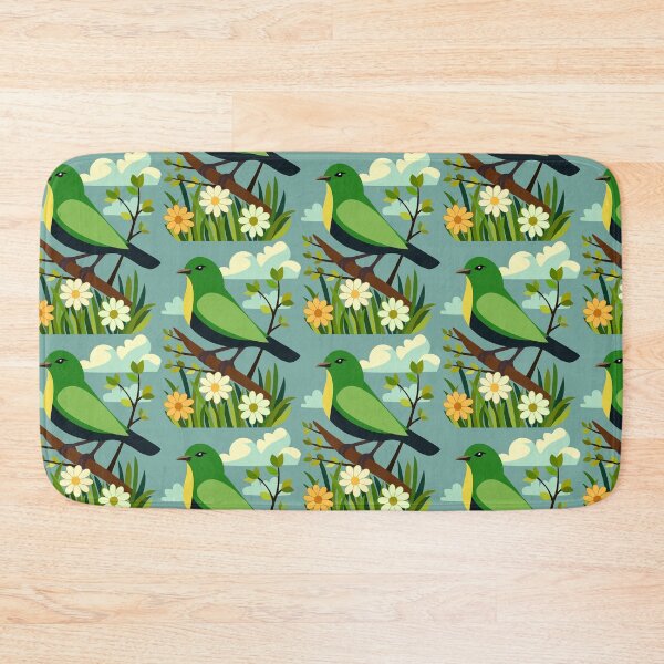 Item preview, Green Songbird Perched on Branch designed and sold by WildGuess5.