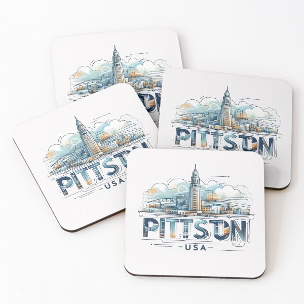 Item preview, Pittston USA" as part of the image, appearing as a hand-painted element.  designed and sold by PaintMeWorld.