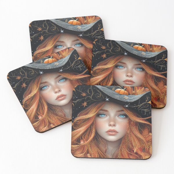 Item preview, Red Head Witch Halloween designed and sold by thewandswant.