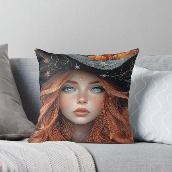 Item preview, Red Head Witch Halloween designed and sold by thewandswant.