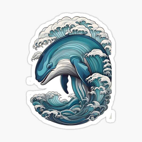 Item preview, big blue whale designed and sold by aliraweb.