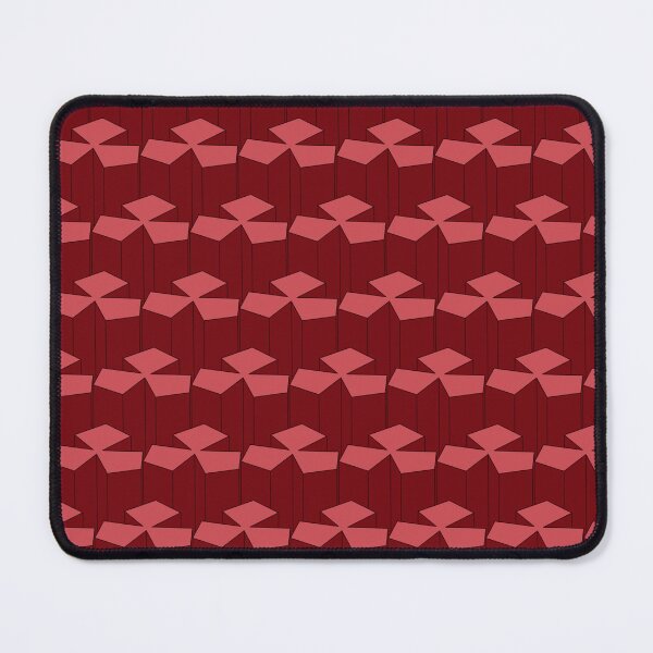 Item preview, Cherry red blocks isometric pattern designed and sold by AnnArtshock.