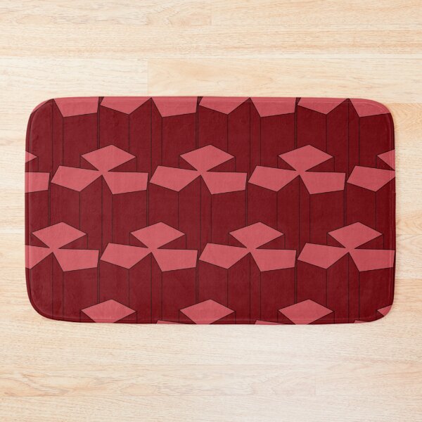 Item preview, Cherry red blocks isometric pattern designed and sold by AnnArtshock.