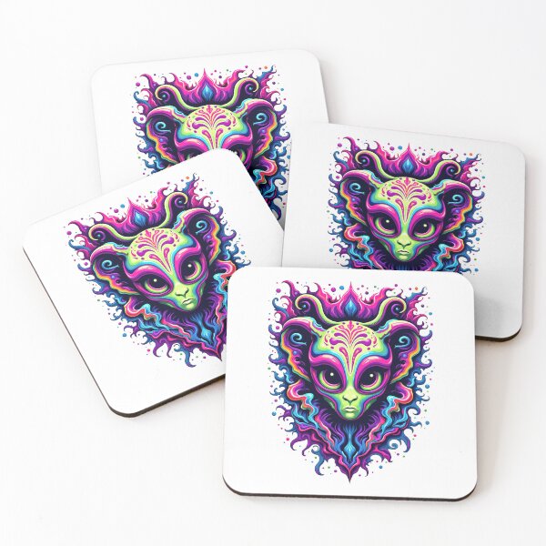 Item preview, Psychedelic Alien - Trippy Cosmic Design designed and sold by samtheai.