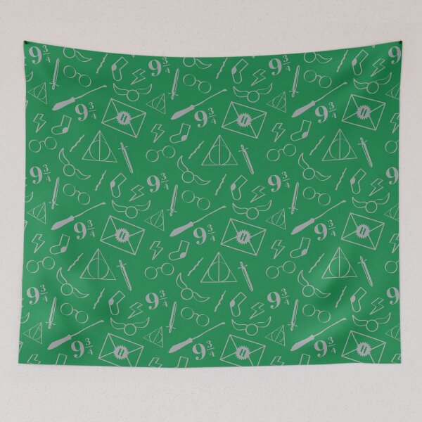 Item preview, Magical Pattern - Green & Silver designed and sold by nerdfelt.