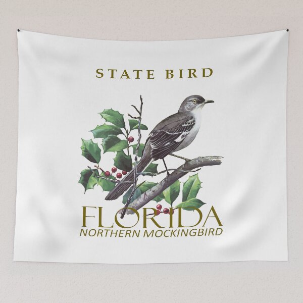 Item preview, Florida Territory Northern Mockingbird Design designed and sold by taiche.