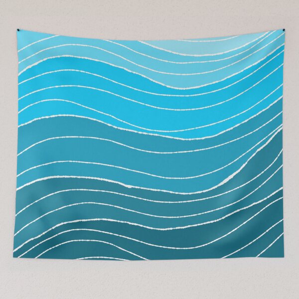 Item preview, Minimalistic Ocean Waves  designed and sold by JaygiesDesign.