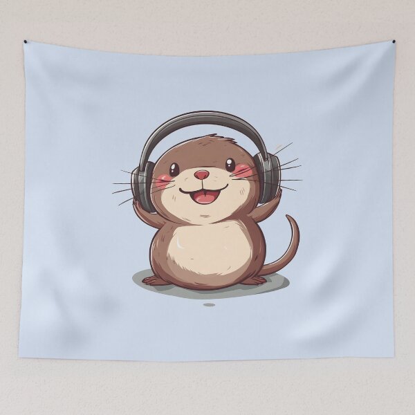 Item preview, Mole with headphones designed and sold by DerSenat.