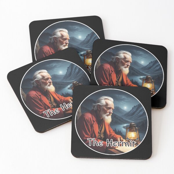 Item preview, Major Arcana Tarot Cards - The Hermit with The Moon designed and sold by Pixel Waite.