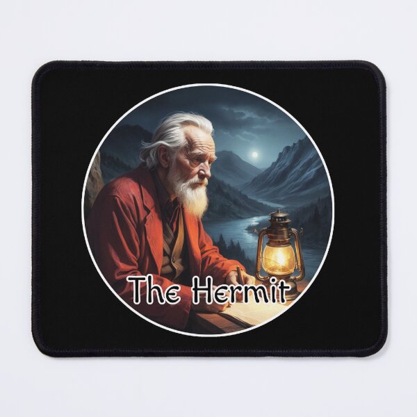 Item preview, Major Arcana Tarot Cards - The Hermit with The Moon designed and sold by Pixel Waite.