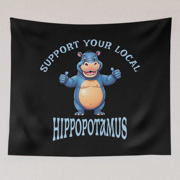 Item preview, Support Your Local Hippopotaums designed and sold by LegendaryDesigns.