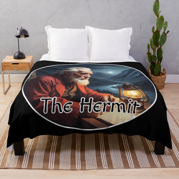 Item preview, Major Arcana Tarot Cards - The Hermit with The Moon designed and sold by Pixel Waite.