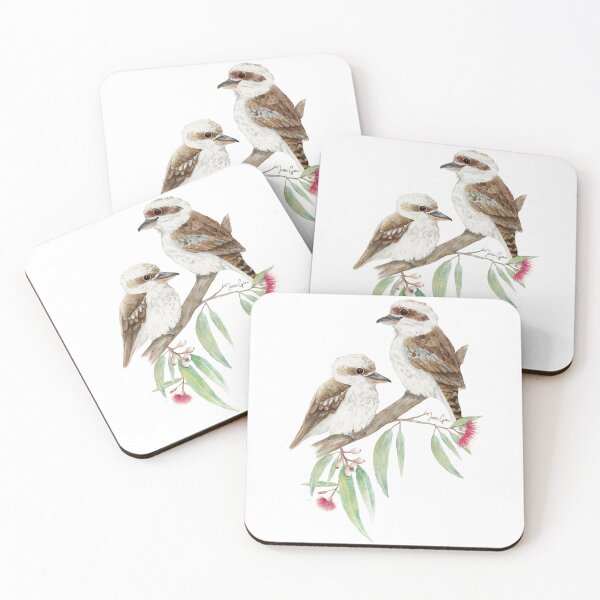Item preview, Kookaburra Mates sitting in a gum tree designed and sold by JessieGoreIllustrations.