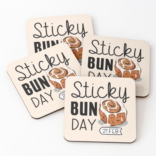 Item preview, 21 February Sticky Bun Day - Wacky Holidays designed and sold by ChemicalXShop.