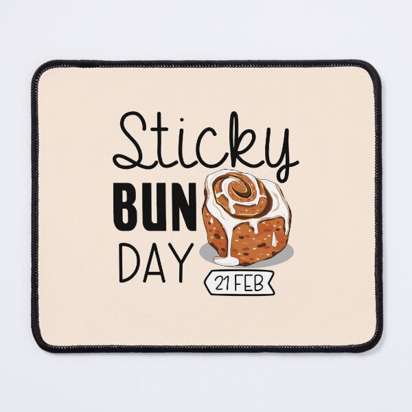 Item preview, 21 February Sticky Bun Day - Wacky Holidays designed and sold by ChemicalXShop.