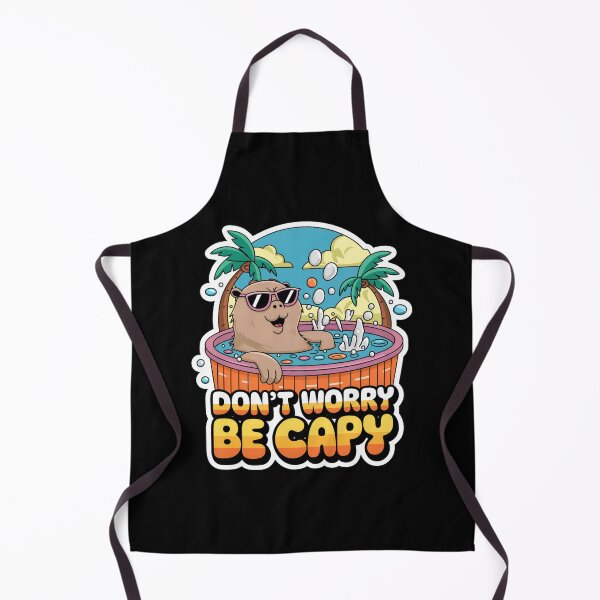 Item preview, Don’t Worry Be Capy - Retro Cute Vintage Capybara designed and sold by GRABAPSHOP.