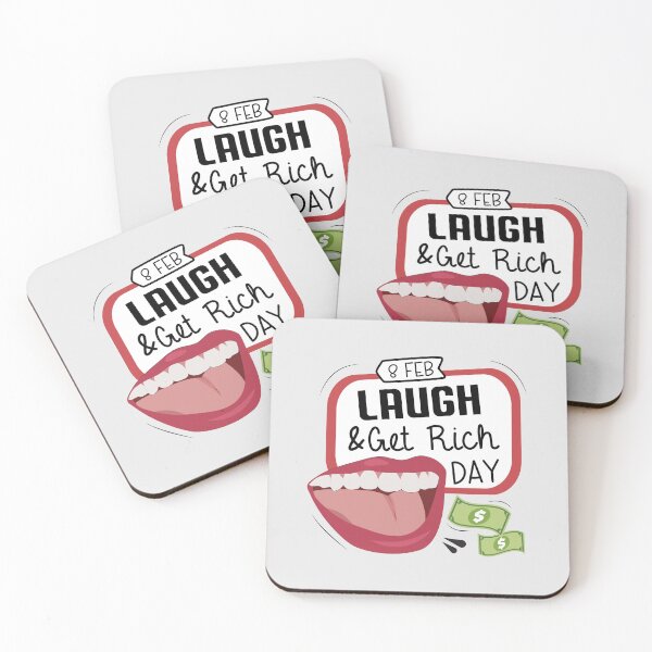 Item preview, 8 February Laugh & Get Rich Day - Wacky Holidays designed and sold by ChemicalXShop.