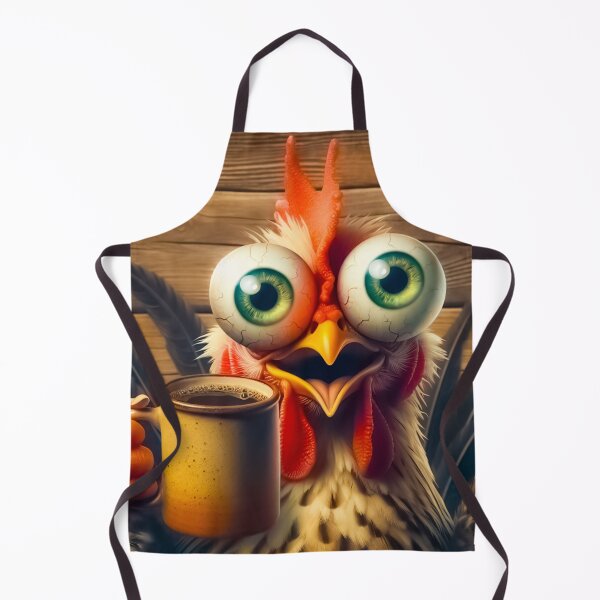 Item preview, chicken with coffee designed and sold by QuanntixArt.