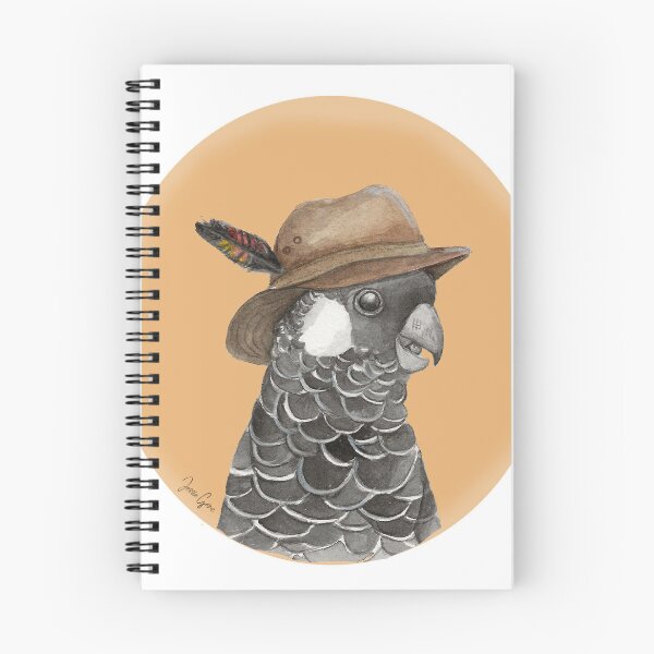 Item preview, Australian Black Cockatoo Wearing Akubra designed and sold by JessieGoreIllustrations.