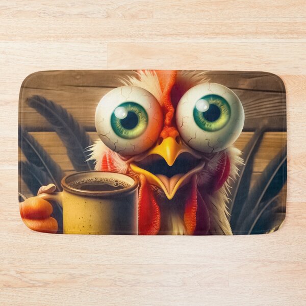 Item preview, chicken with coffee designed and sold by QuanntixArt.