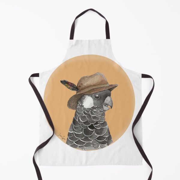 Item preview, Australian Black Cockatoo Wearing Akubra designed and sold by JessieGoreIllustrations.