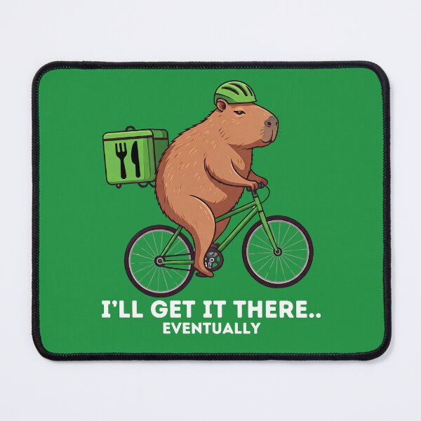 Item preview, Capybara - Food Delivery Rider designed and sold by The magic Yellow bus.