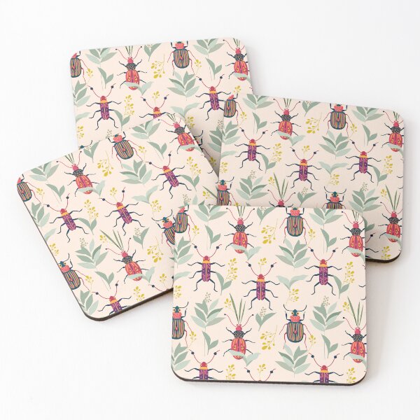 Item preview, Summer Bugs #illustration #pattern designed and sold by 83oranges.com.