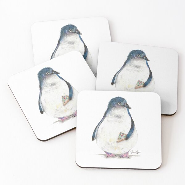 Item preview, Little Fairy Penguin Eating Fairy Bread designed and sold by JessieGoreIllustrations.